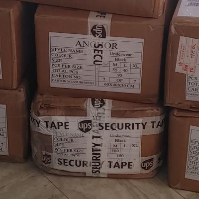 Boxes of Anchor Underwear boxer briefs