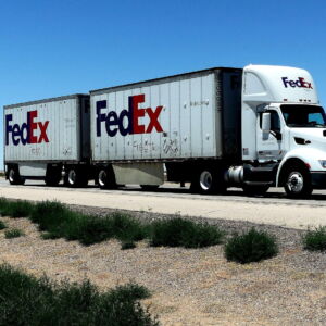 FedEx Truck on highway