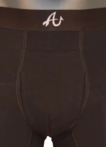 Close up of three-way fly on Anchor Underwear