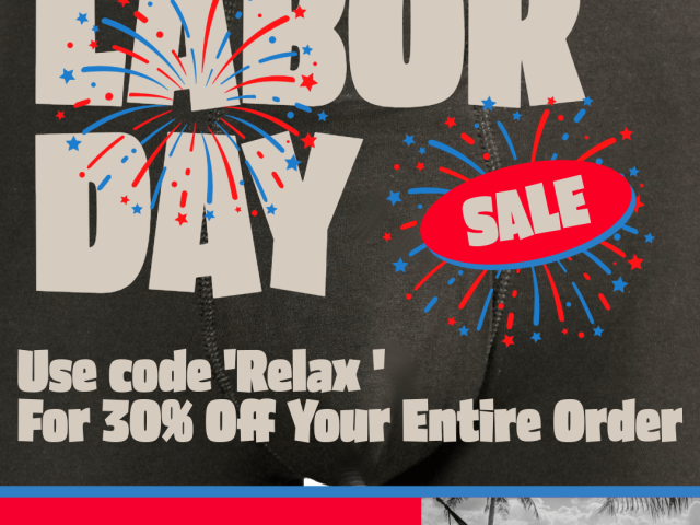 Happy Labor Day! Use code 'Relax' for 30% off your entire order.