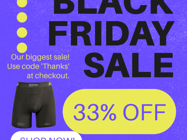 Black Friday Sale showcasing Anchor Underwear Boxer Briefs