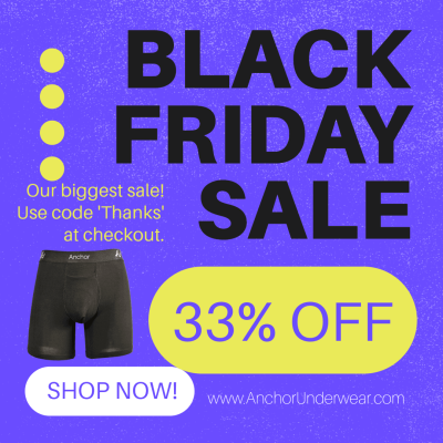 Black Friday Sale showcasing Anchor Underwear Boxer Briefs